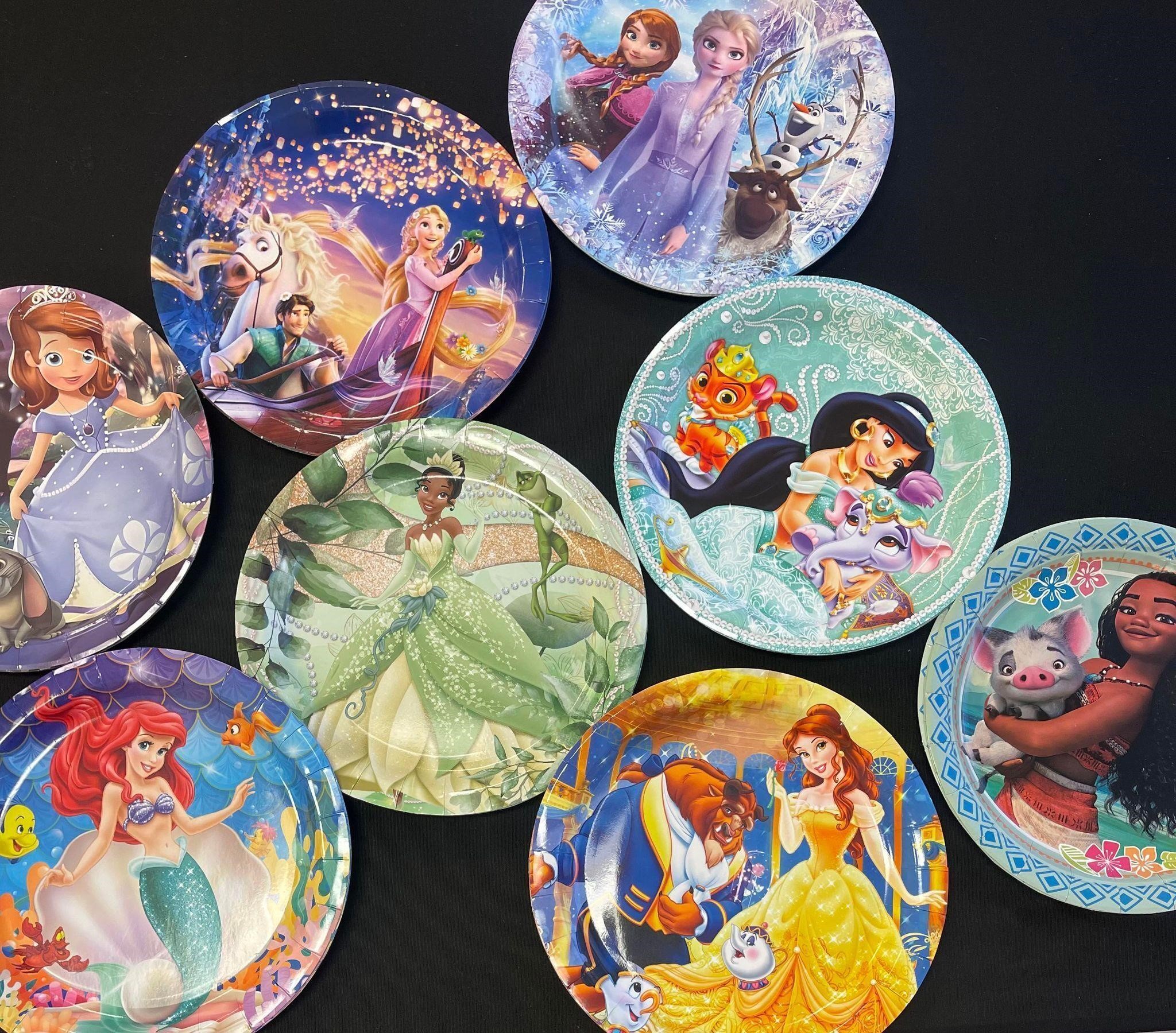 30 PCS PRINCESS PLATES