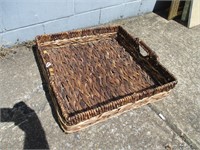 Large Basket with Handles 20" Square x 5" Deep