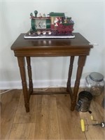 Vintage Walnut Lamp Table