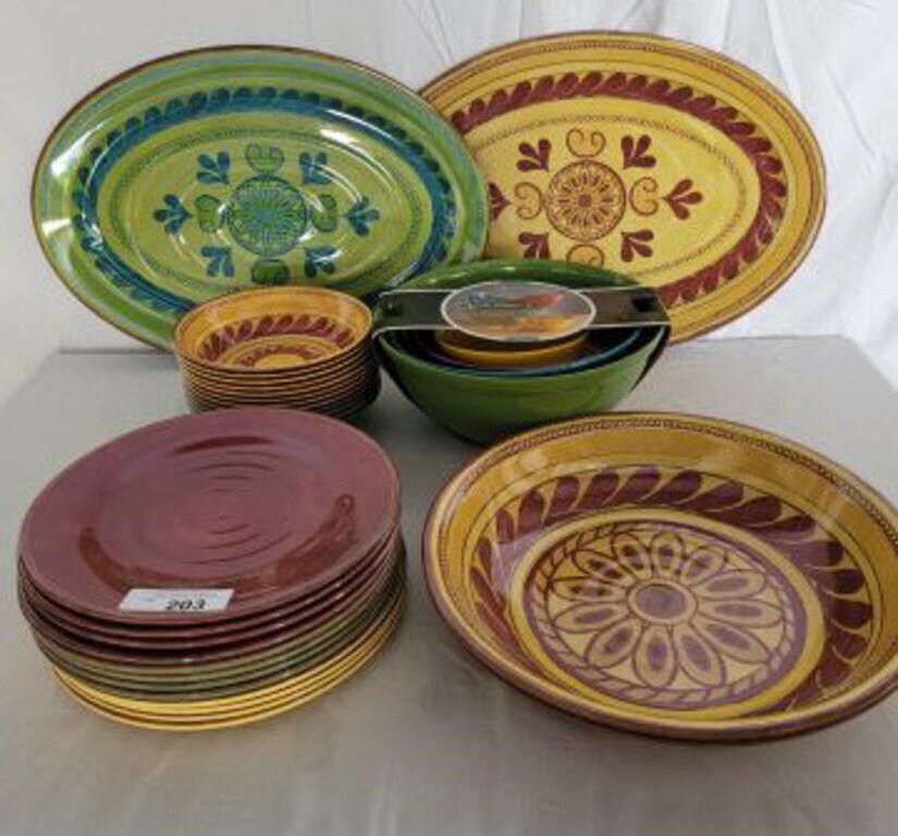 HOME MELAMINE GROUP DISHES AND BOWLS