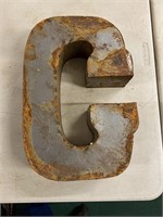 C, Three dimensional handmade letter