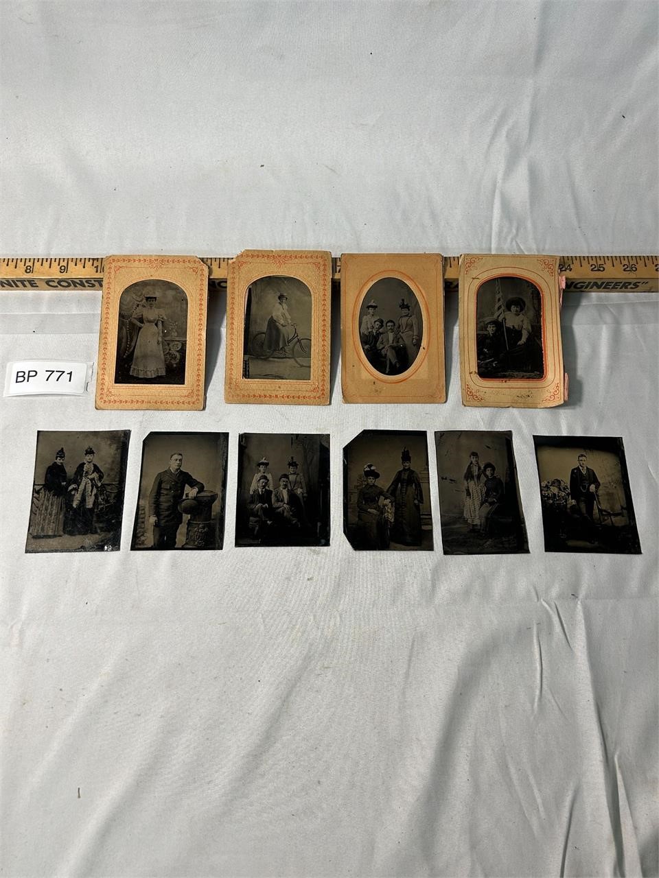 Lot of Antique Tintype Photographs