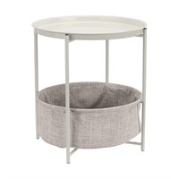 Amazon Basics Round Storage End Table, Side