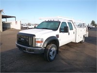 2008 Ford F450 Crew Cab Flatbed Truck