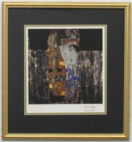 3 Ages Of A Woman Print Plate Signed Gustav Klimt