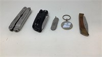Multi Tool and Assorted Knives-