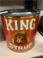 1 qt. King Syrup Can.