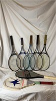 A SELECTION OF RACKETS