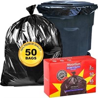 WFF8573  MoonSun Trash Bags 40-45 Gallon 50 ct, 2.