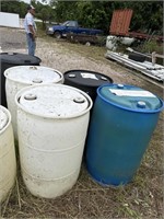 5-55 gallon barrels