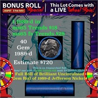 1-5 FREE BU Nickel rolls with win of this 1989-d S