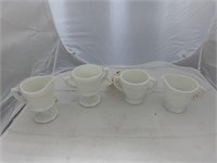 Milk Glass Creamers/Sugars