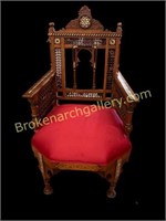Moorish Armchair & Inlaid Side Chair