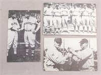 Lot of 3 Babe Ruth & Walter Johnson Postcards