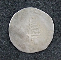 1652 Pellets Pine Tree 1 Shilling, Massachusetts