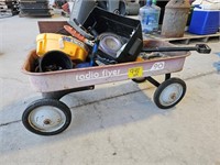 RADIO FLYER WAGON WITH CONTENTS