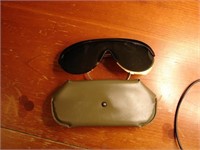 Vietnam era issued sunglasses in case