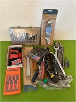 Assorted Hand Tools Wrenches Allen Wrenches +
