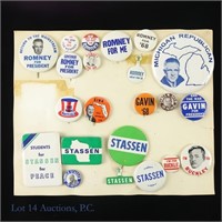 1968 Republican Potential Candidate Pins (22)