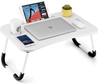 Foldable Laptop Table, Portable Lap Desk Bed Table