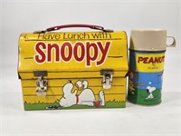 VINTAGE PEANUTS SNOOPY LUNCHBOX & THERMOS