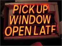 *Pick Up Window Open Late LED Store / Restaurant