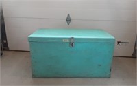 Heavy Duty Wood Tool Box - 38" x 19" x 20"