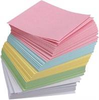 3"X3" BLANK NOTE PADS- 4 COLORS 250/PACK-1000