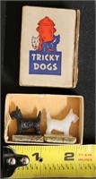 1940's Magic Tricks Magnetic Scottie Dogs