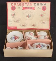 Vtg Cragstan Toy Tea Set w/ Original Box - Japan