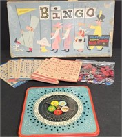 1950s Pressman Bingo Game w/ Metal Spinner #1166