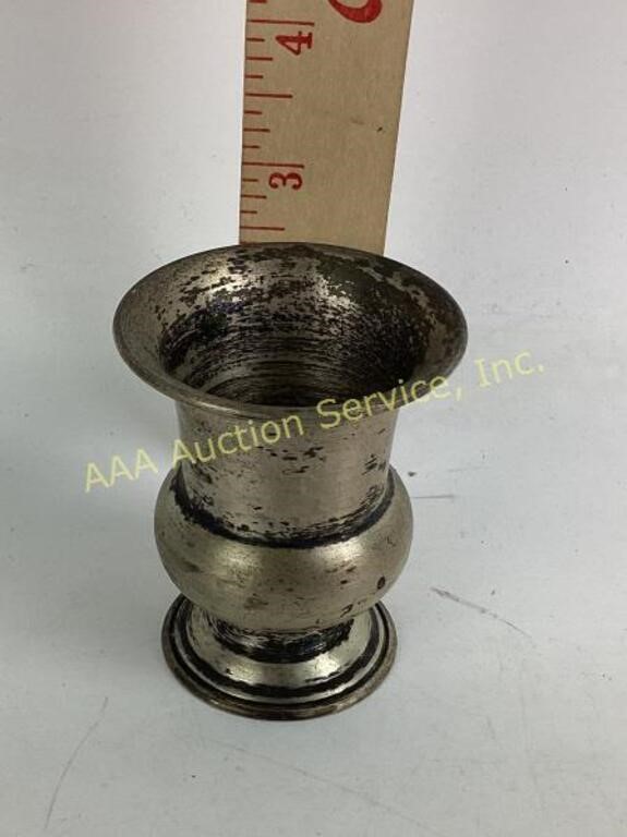 Small sterling urn vase or toothpick holder 39