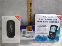Nicell Tens Machine & 2 Blood Pressure Monitors