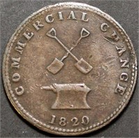 Canada UC-9A2 Commercial Change 1820 Half Penny To
