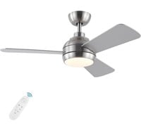 42 Inch Ceiling Fans with Lights, Brushed Nickel