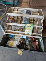 Tackle box with contents