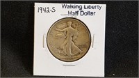 1942S Walking Liberty Half Dollar