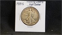 1939S Walking Liberty Half Dollar