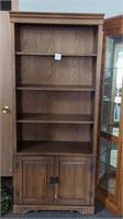 Open 3 shelf bookcase with doors (storage)
72"