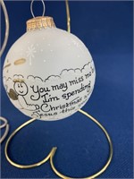 (3) Ornaments with display hangers,