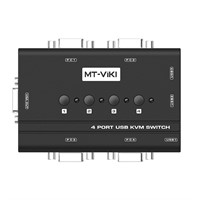 NEW $47 KVM Switch 4 in 1 Out VGA Converter