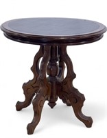Victorian Carved Leg Round Entrance Table