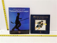 2 hardcover hockey books