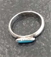 Sterling with turquoise ring