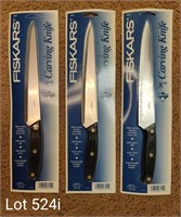 3x NEW 8 Inch Carving Knives by Fiskars