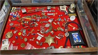 LARGE LOT OF 125+ MILITARY PINS BUTTONS MEDALS