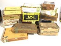 Lot of Vintage Cigar boxes
