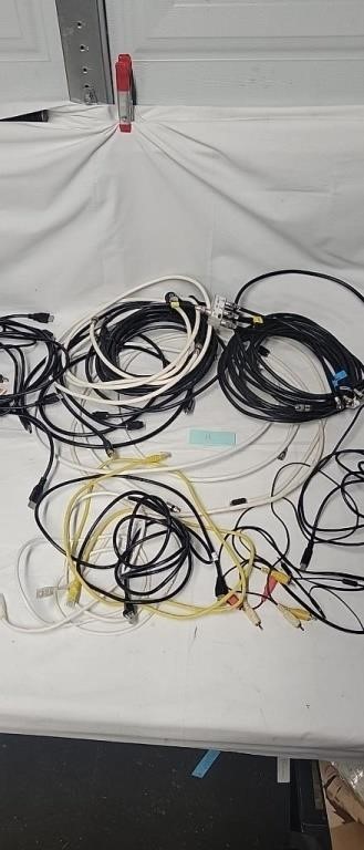 Lot of coax,hdmi ect cables