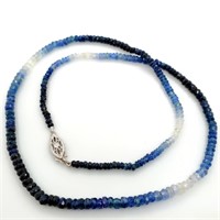Certified 10K  Sapphire(10.95ct) Necklace