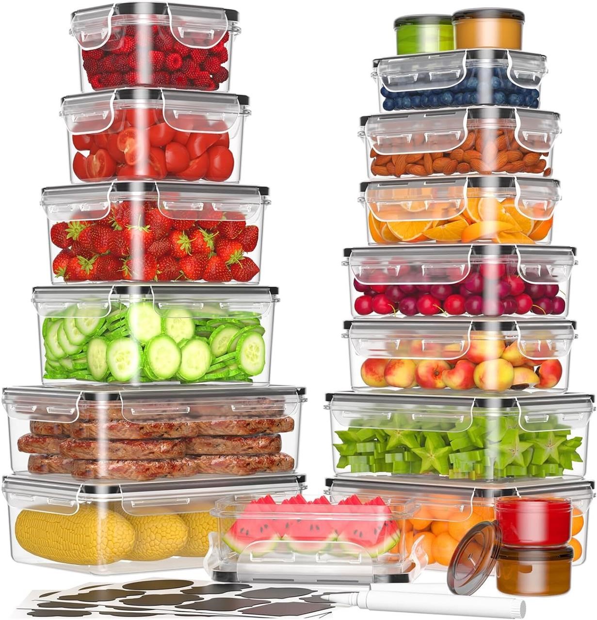 36-Piece Food Storage Containers with Lids